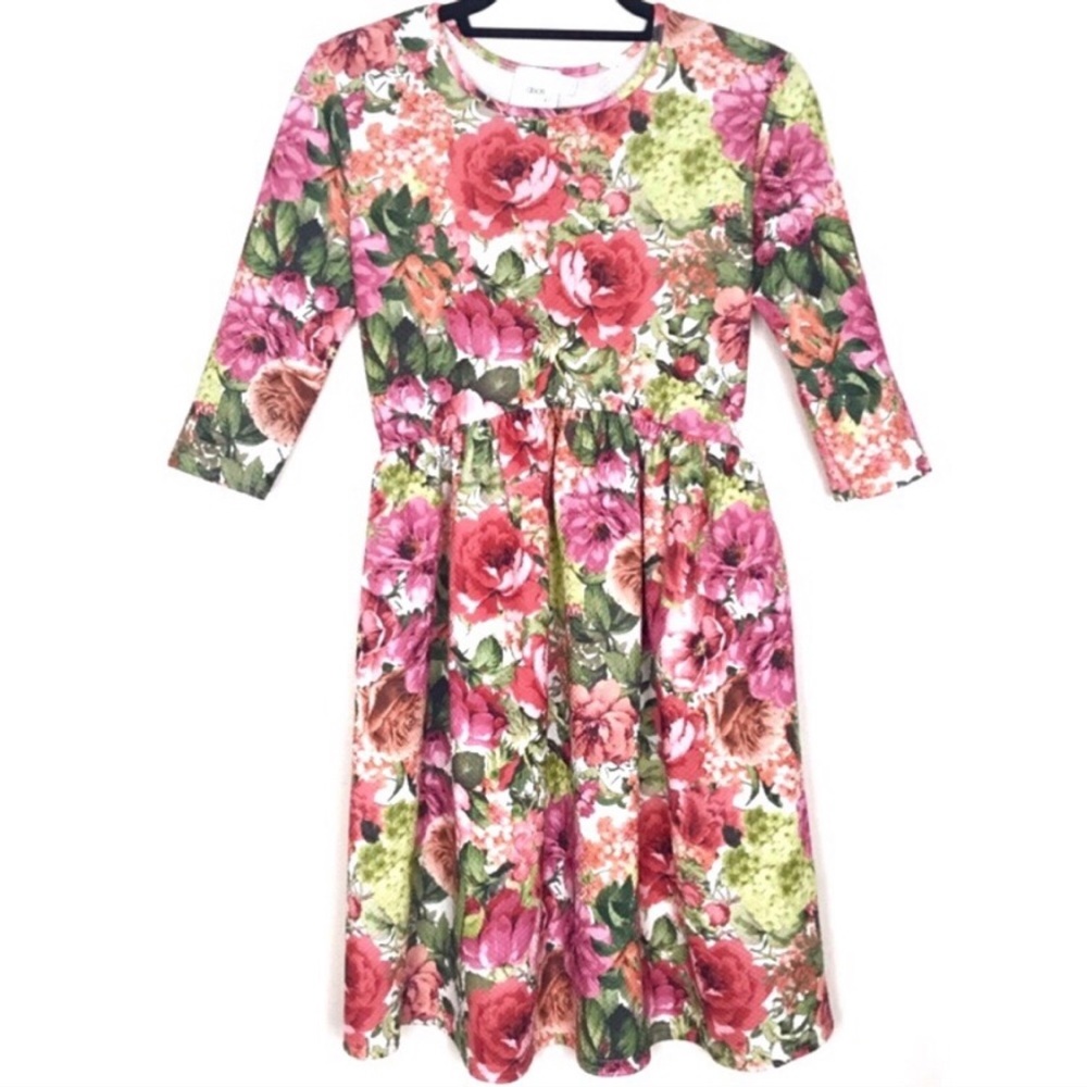 ASOS Maternity Textured Floral Skater Dress